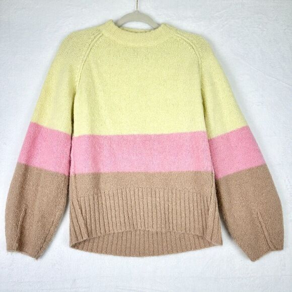 Rodebjer Francisca Sweater Size XS Alpaca Wool Blend Neapolitan Triple Color - Picture 4 of 7